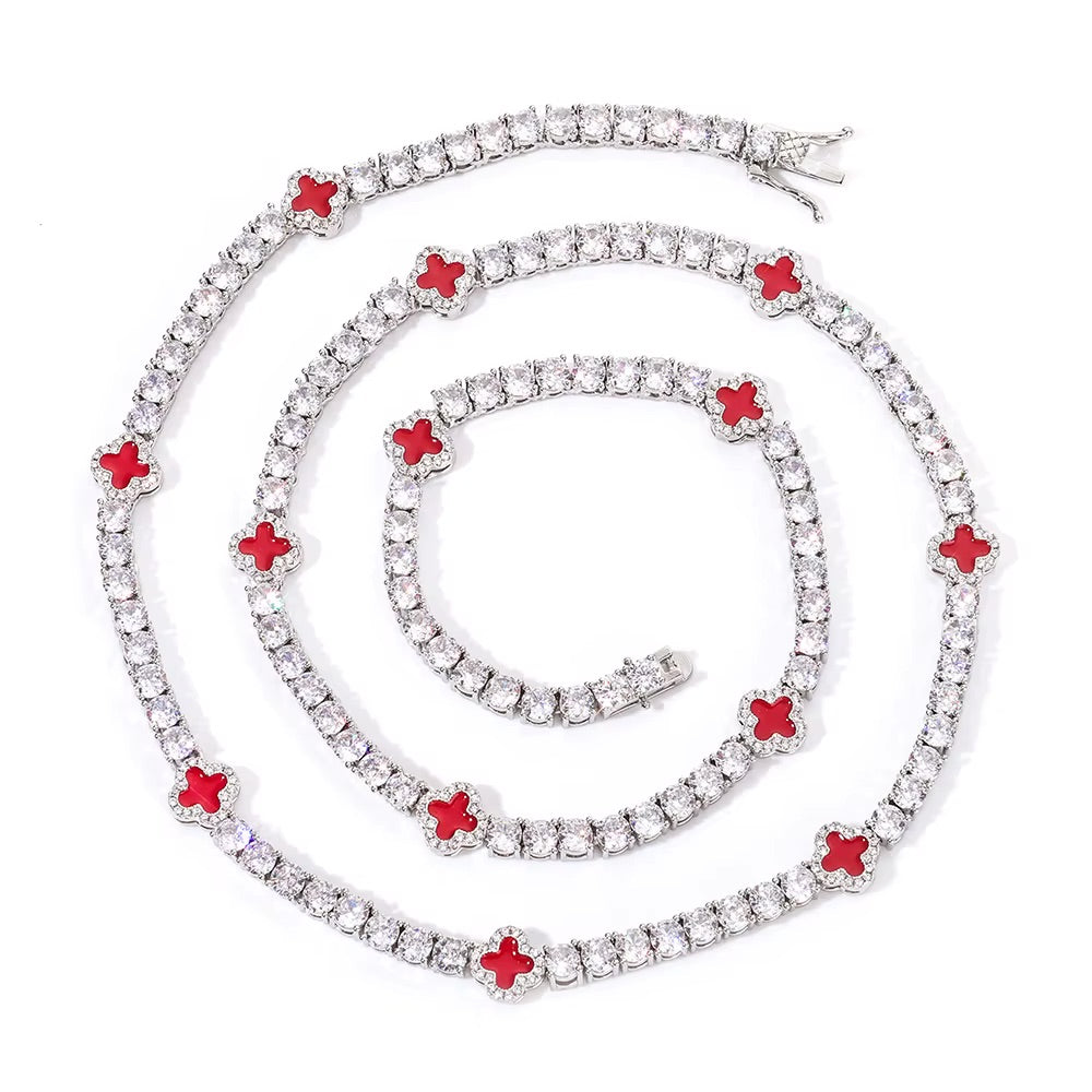 Red Clover Tennis Chain