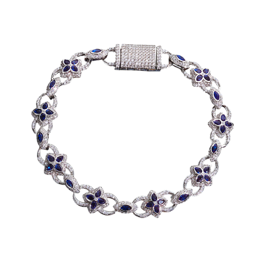 Blue Flower Bracelet
