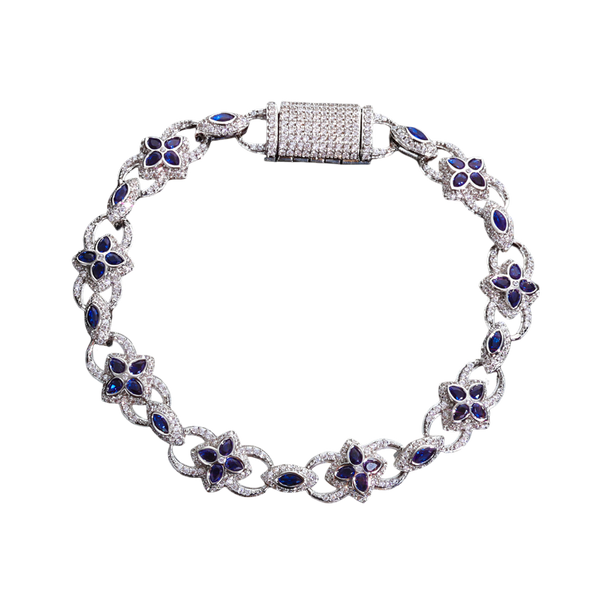 Blue Flower Bracelet