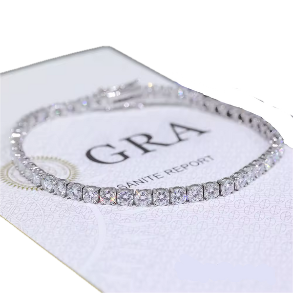4mm VVS1 Moissanite Tennis Bracelet