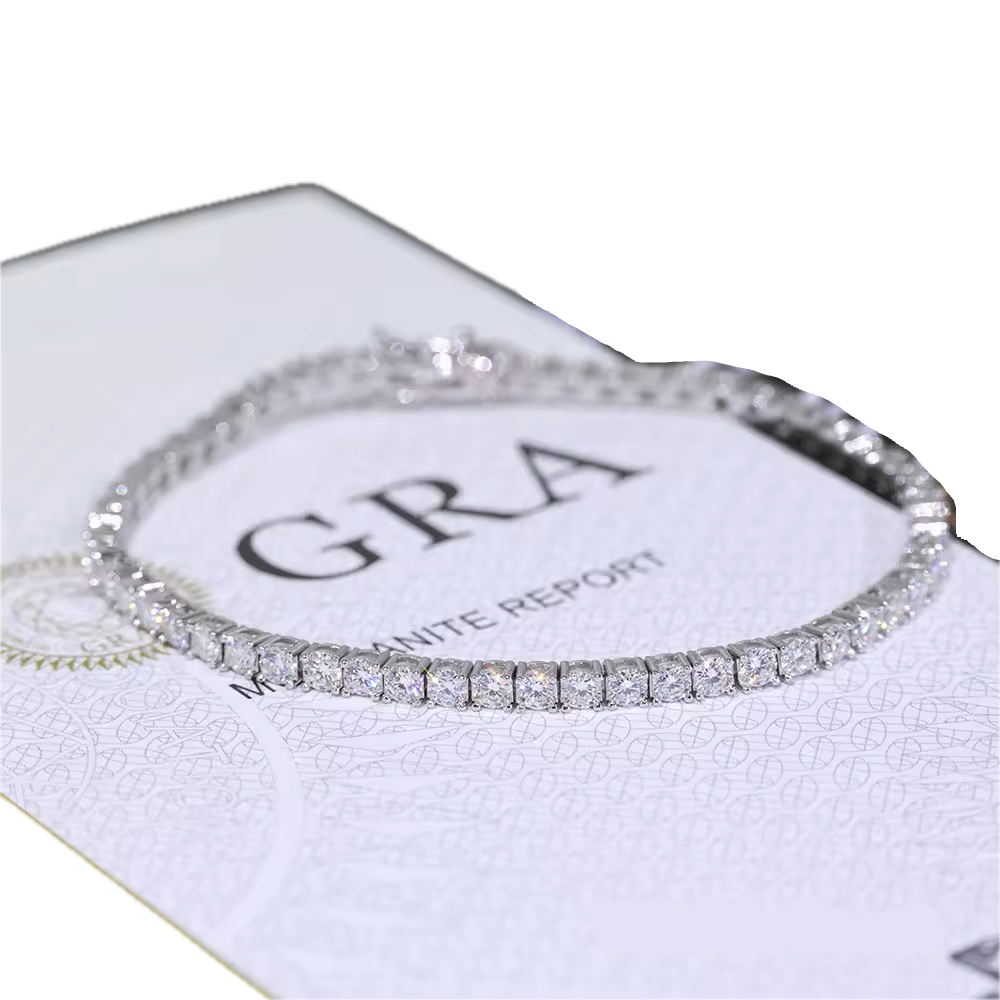 3mm VVS1 Moissanite Tennis Bracelet