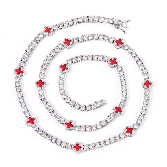 Red Clover Tennis Chain