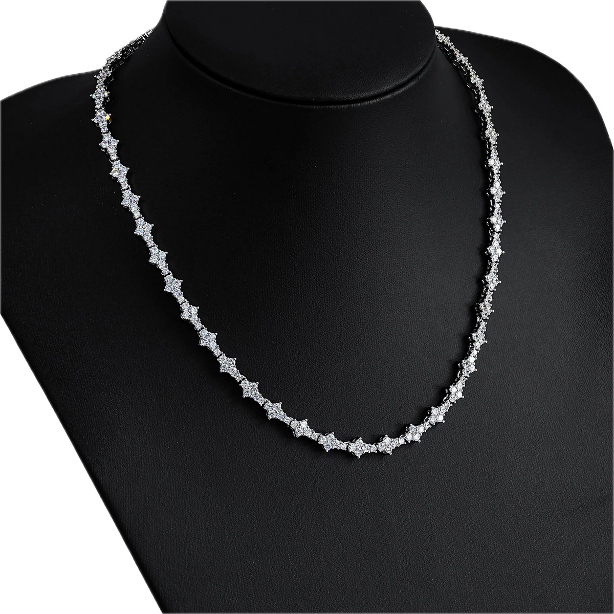 Flower Cut Tennis Chain