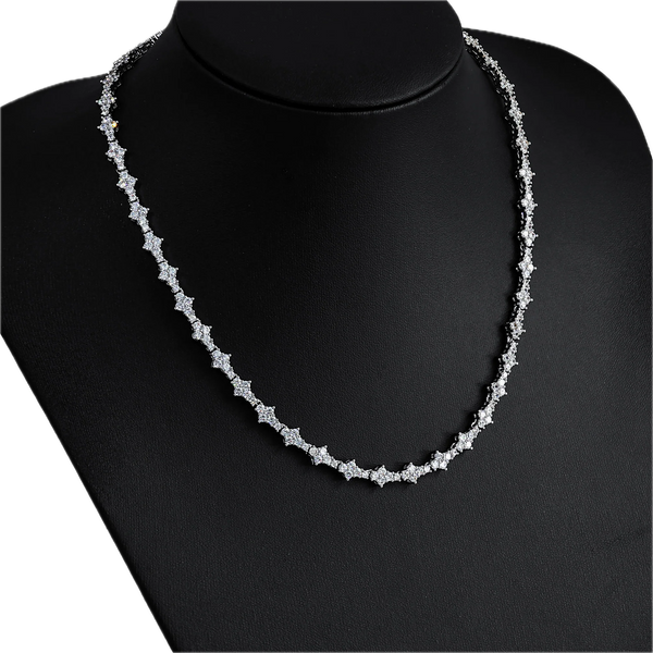 Flower Cut Tennis Chain